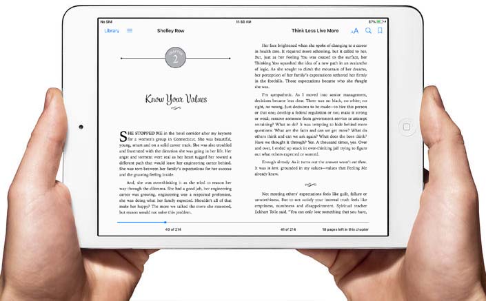 Reflowable epub